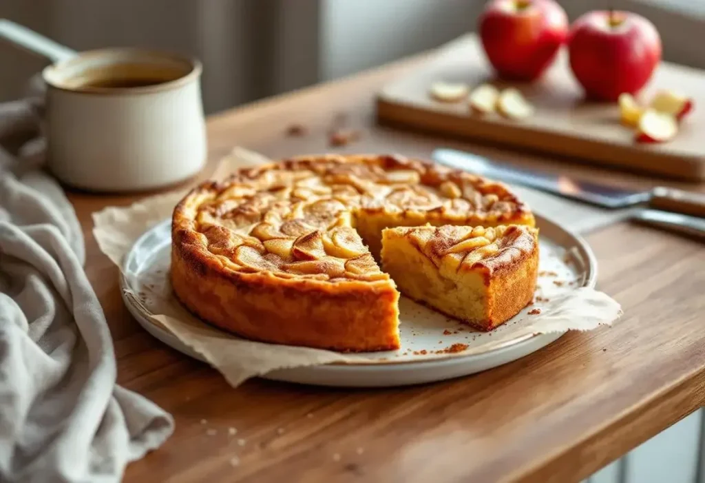 Gâteau aux pommes : l’astuce du beurre chaud qui caramélise tout et transforme votre dessert en chef‑d’œuvre